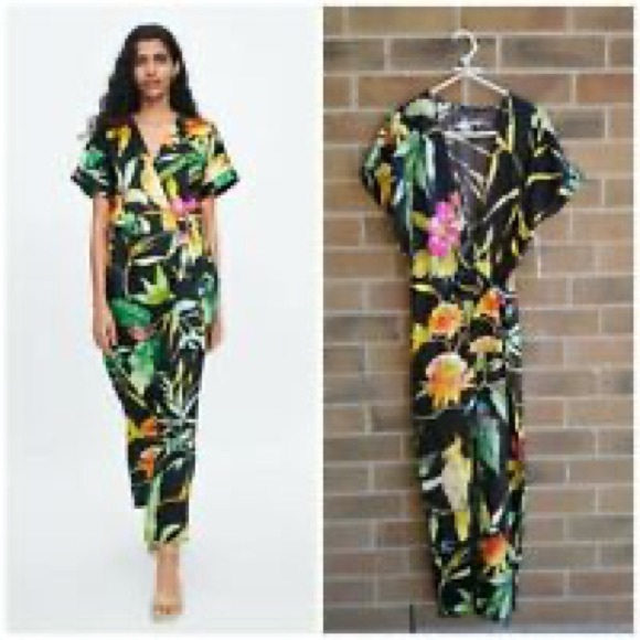 Zara silk jumpsuit xs nwt - Picture 11 of 13